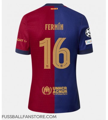 Barcelona Fermin Lopez #16 Replik Heimtrikot 2024-25 Kurzarm